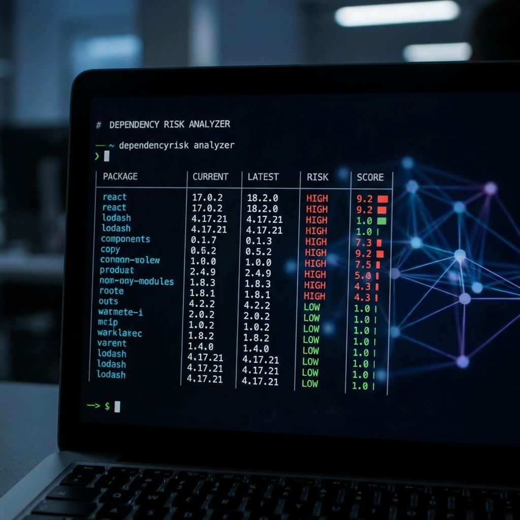 Screenshot of Upgrade Impact Analyzer - Intelligent dependency upgrade risk analysis tool that combines static code analysis, changelog inte...